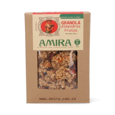 Granola  de Almendras y frutas AMIRA x 450g.