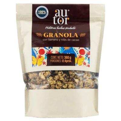 Granola AUTOR banano-cacao x 360 g